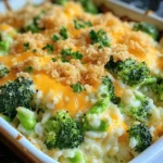- 2 cups cooked white rice - 2 cups fresh broccoli florets - 2 cups shredded cheddar cheese - 1 cup cream of mushroom soup - 1/2 cup milk - 1 small onion, chopped - 1 teaspoon garlic powder - 1/2 teaspoon black pepper - 1/4 teaspoon salt - 1/2 cup breadcrumbs - 2 tablespoons melted butter Best cheese options for maximum creaminess For a rich and creamy texture, choose sharp cheddar cheese. It melts well and adds great flavor. You can also mix in some Monterey Jack for a smoother melt. Fresh vs. frozen broccoli: Which is better? Fresh broccoli gives a crunchier bite and bright color. Frozen broccoli is quick and easy. Just thaw it before adding. Both options work well, but fresh offers a better taste. Alternatives for cream of mushroom soup If you want a change, use cream of chicken soup or a homemade version. You can blend mushrooms with cream for a fresh taste. This keeps the dish flavorful while changing its base. This is a basic pantry list to help you create a delicious Cheesy Broccoli Rice Casserole. You can find the full recipe [here]. 1. Preheat your oven to 350°F (175°C). This gets things ready for baking. 2. In a large bowl, combine 2 cups of cooked white rice with 2 cups of fresh broccoli florets. Mix them well. 1. Add 2 cups of shredded cheddar cheese to the rice and broccoli. Set aside a handful for the top. 2. Next, mix in 1 cup of cream of mushroom soup, 1/2 cup of milk, 1 small chopped onion, 1 teaspoon of garlic powder, 1/2 teaspoon of black pepper, and 1/4 teaspoon of salt. Stir until it looks creamy and smooth. 1. Lightly grease a 9x13 inch baking dish. This helps the casserole not stick. 2. Pour the rice and broccoli mixture into the dish. Spread it evenly across the bottom. 3. In a small bowl, mix 1/2 cup of breadcrumbs with 2 tablespoons of melted butter. Sprinkle this over the casserole for a nice crunch. 4. Top it off with the extra handful of cheddar cheese for a cheesy crust. 1. Place the casserole in the oven and bake it for 25-30 minutes. The top should turn golden brown, and the cheese should bubble. 2. You’ll know it’s done when the cheese is melted and the edges are slightly crisp. For the full recipe, you can check the complete instructions. Enjoy this delightful dish! To get a crispy topping, use fresh breadcrumbs. Mix these with melted butter. This helps them brown nicely. Spread them evenly on top of the casserole. For even cooking, stir the casserole well. This ensures all the flavors blend. Check the edges often while baking. They cook faster than the center. For side dishes, serve a light salad. A fresh garden salad adds crunch. You can also try garlic bread for a warm touch. For drinks, a light white wine pairs well. A crisp Sauvignon Blanc complements the cheese. If you prefer non-alcoholic drinks, try sparkling water with lemon. It adds a refreshing zing. You can serve the casserole straight from the dish. This gives a homey feel to your meal. For a fancier look, use individual portions. Place them on colorful plates for fun. Garnish with chopped parsley or chives. This adds color and brightness. A sprinkle of extra cheese on top makes it even better. Enjoy the delicious look before digging in! For the full recipe, check the details above. {{image_4}} You can easily make this dish healthier. Substitute white rice with brown rice or quinoa. These options add more fiber and nutrients. Brown rice has a nutty flavor and chewy texture. Quinoa is packed with protein and cooks quickly. Both choices keep the casserole hearty and filling. Consider using low-fat cheese options. You can find many tasty varieties in stores. They melt well and reduce calories. This way, you can enjoy the creamy goodness without the guilt. Want to boost the taste? Add protein to your dish. Cooked chicken or tofu works great. Simply chop them into small pieces and mix them in. They will add texture and flavor. You can also spice it up. Adding jalapeños gives a nice kick. Other veggies like red bell peppers or corn add color and taste. Mix and match to find what you love best. Explore new flavors by trying different cheese combinations. Mix cheddar with mozzarella for a stretchy, creamy topping. Or, use pepper jack for a spicy twist. You can also adapt the recipe for different cuisines. For a Mexican flair, add taco seasoning and black beans. For Italian vibes, try adding marinara sauce and Italian herbs. These changes can make your casserole exciting and new. Check out the Full Recipe for even more ideas! To keep your cheesy broccoli rice casserole fresh, follow these simple steps: - Refrigerating: Let the casserole cool to room temp. Cover it with plastic wrap or a lid. Place it in the fridge. It will stay good for about 3 to 4 days. - Freezing: If you want to store it longer, use a freezer-safe dish. Wrap it tightly in foil or plastic wrap. It can last up to 2 months in the freezer. When you’re ready to enjoy leftovers, here’s how to reheat them: - Best methods: The oven is the best way to keep the casserole moist. Preheat it to 350°F (175°C). Cover the dish with foil to prevent drying out. Heat for about 20 minutes. - Microwave vs. oven: You can use the microwave for quick reheating. Place the casserole in a microwave-safe dish. Heat in 1-minute bursts, stirring in between. This keeps it from getting too dry, but the oven gives a better texture. Can I make Cheesy Broccoli Rice Casserole ahead of time? Yes, you can prepare the casserole a day before. Just mix all the ingredients and store them in the fridge. When you’re ready, bake it straight from the fridge. This makes dinner easy! How long does it take to bake the casserole? The casserole bakes for 25 to 30 minutes at 350°F (175°C). You want it golden brown and bubbly on top. Keep an eye on it toward the end to avoid overcooking. What can I use instead of cream of mushroom soup? You can swap cream of mushroom soup for cream of chicken soup. A white sauce works too. If you prefer, use a homemade mushroom sauce for a fresh taste. What to do if the casserole is too dry? If your casserole turns out dry, add a splash of milk. Stir it gently to mix. You can also cover it with foil while baking to keep moisture in. How to adjust for softer or harder broccoli? For softer broccoli, steam it for a few minutes before adding it to the mix. If you like it crunchier, add it raw. It will cook perfectly in the oven. Is this recipe gluten-free? This recipe is not gluten-free due to the breadcrumbs. You can use gluten-free breadcrumbs or skip them altogether for a gluten-free option. Suggestions for vegetarian or vegan adaptations To make this dish vegetarian, just ensure your cheese is vegetarian-friendly. For a vegan version, use plant-based cheese and swap the cream of mushroom soup for a vegan alternative. You can also use almond or soy milk instead of regular milk. For the complete recipe, check the Full Recipe section. This blog post covers the key ingredients and steps for making Cheesy Broccoli Rice Casserole. You learned about ingredient tips, cooking techniques, and variations to suit your needs. Remember to store leftovers properly and reheat them with care. My final thoughts? Enjoy the process and get creative with this dish. It’s a fun way to feed your family or impress guests. Happy cooking!