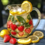 - 1 cup fresh strawberries, hulled and sliced - 1/4 cup fresh basil leaves, gently bruised - 4 cups filtered water - Ice cubes (optional) - Lemon slices (for extra flavor, optional) Strawberry Basil Infused Water has simple ingredients. You can find them easily at the store. Fresh strawberries add sweetness and color. Basil gives a nice herbal touch that enhances the flavor. You need to wash the strawberries and basil before use. This keeps your drink clean and safe. Use ripe strawberries for the best taste. Look for strawberries that are bright red and firm. Bruising the basil is important. This step releases the oils and aroma, making the drink flavorful. You can use your fingers or the back of a spoon. Just press gently to avoid tearing the leaves apart. Filtered water makes a big difference. It tastes cleaner than tap water. If you want a chilled drink, add ice cubes before serving. Lemon slices are optional but can brighten the taste even more. For the full recipe, check below! - Rinse strawberries and basil leaves. - Bruise the basil leaves. - Add ingredients to a pitcher. Start by rinsing the fresh strawberries and basil leaves under cold water. This step removes dirt and makes sure they are clean. After rinsing, pat them dry with a kitchen towel. Next, take the basil leaves and bruise them. To do this, gently press down on the leaves with the back of a spoon. This action releases their nice aroma and flavor. Now, place the sliced strawberries in a large pitcher and add the bruised basil leaves. - Pour filtered water over the ingredients. - Add lemon slices if desired. - Cover and refrigerate. Carefully pour the filtered water over the strawberries and basil in the pitcher. Make sure all the ingredients are fully submerged. If you like, you can add a few slices of lemon. This will give your drink a fresh citrus note. Cover the pitcher with a lid or plastic wrap. Place it in the refrigerator to let it infuse. You can infuse it for at least 2 hours. For a stronger flavor, let it sit for up to 24 hours. - Stir before serving. - Pour over ice cubes. - Garnish with strawberries or basil. When you are ready to serve, gently stir the infused mixture. This helps mix the flavors. Pour the refreshing infused water over ice cubes in glasses. For a nice touch, garnish each glass with a whole strawberry or a sprig of basil. You will love how pretty and tasty this drink is. For the full recipe, check out the earlier section on ingredients and instructions. To make your strawberry basil infused water even better, try these tips: - Experiment with additional fruits: You can add slices of cucumber, lemon, or even ripe peaches. Each fruit brings its own unique taste and aroma. - Adjust infusion time for desired strength: If you like a light flavor, infuse for just 2 hours. For a bolder taste, let it sit for up to 24 hours. - Use sparkling water for a fizzy twist: If you want some bubbles, swap out still water for sparkling water. It adds a fun texture to your drink. Strawberry basil infused water is more than just tasty. Here’s why it’s great for you: - Hydration with a refreshing taste: The sweet strawberries and fragrant basil make drinking water a joy. Staying hydrated has never been easier or more enjoyable. - Nutrient boost from strawberries and basil: Strawberries have vitamin C, which helps your immune system. Basil also contains antioxidants that can support your health. - Possible digestive benefits: Basil has been known to help with digestion. Enjoying this infusion may help your tummy feel good. For the full recipe, check out the details above. {{image_4}} You can change the flavors in your infused water easily. Here are some fun options: - Use mint instead of basil: Mint gives a fresh, cool taste. - Substitute cucumbers for strawberries: Cucumbers add a crisp, refreshing flavor. - Add a splash of orange juice: This adds sweetness and a citrus twist. These swaps help you create your own unique blend. Don't be afraid to try new things. Seasonal fruits and herbs bring different flavors to your water. Here are some ideas: - Summer berry mix: Combine strawberries, blueberries, and raspberries for a berry burst. - Fall-inspired spiced apple: Add apple slices and a pinch of cinnamon for warmth. - Winter citrus blend: Mix oranges, lemons, and a few sprigs of rosemary for a bright taste. Seasonal infusions keep your drinks exciting all year. Enjoy experimenting with flavors! To keep your strawberry basil infused water fresh, you should store it in the refrigerator. Make sure to keep it covered. This helps to lock in the flavors and prevent any unwanted odors. For the best taste, consume it within three days. After that, the flavors may start to fade. If you want to save some for later, you can freeze the infused water in ice cube trays. This is a fun way to use it later. You can drop the cubes into smoothies or other drinks for a refreshing twist. These cubes also add a splash of flavor while keeping your drinks cool. You should let the water infuse for a minimum of 2 hours. This gives the strawberries and basil time to share their flavors. If you want a stronger taste, let it sit for up to 24 hours. The longer you wait, the more intense the flavor will be. Just remember to keep it in the fridge during this time. It's best to use fresh ingredients each time. Reusing fruits and herbs might not give you the same great taste. After a few hours, the flavor can fade. Fresh strawberries and basil always taste better. They provide a bright and tasty drink. Yes, it is a low-calorie hydration option. The water has almost no calories. This drink is a great way to stay hydrated without adding extra sugar or calories. Enjoy it guilt-free while getting a hint of delicious flavor from the fruits and herbs. For the full recipe, check out the instructions above. You now have a wonderful way to make Strawberry Basil Infused Water. We reviewed ingredients, steps, and tips. Remember to experiment with flavors and enjoy the health benefits. Use fresh, vibrant ingredients for the best taste. Store your creation properly to keep it fresh. Infused water not only quenches thirst but also adds joy to your day. Enjoy making and sharing your own unique blends. Stay hydrated and have fun!