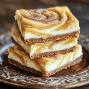 - 1 ½ cups all-purpose flour - ½ teaspoon baking powder - ½ teaspoon ground cinnamon - ½ teaspoon salt - ½ cup (1 stick) unsalted butter, softened at room temperature - 1 cup packed brown sugar - 1 large egg, at room temperature - 1 teaspoon pure vanilla extract - 8 oz cream cheese, softened to room temperature - ½ cup granulated sugar - 1 teaspoon fresh lemon juice - 1 tablespoon cinnamon sugar (for topping) For these churro cheesecake bars, I use simple ingredients. Each one adds to the flavor and texture. The all-purpose flour forms the base. The baking powder helps them rise. Ground cinnamon gives that classic churro taste. Salt balances the sweetness. I always choose unsalted butter because it gives me control over salt levels. Brown sugar is key for its rich taste. It makes the bars moist and chewy. The egg adds structure, while vanilla brings warmth. The cream cheese is the star of the show. Its richness gives a creamy filling. Granulated sugar sweetens it just right. Fresh lemon juice adds a touch of brightness. Finally, the cinnamon sugar topping is like the cherry on top. It makes everything feel special. These ingredients come together for a delightful treat. They make your kitchen smell amazing while baking. You will find the full recipe to guide you through each step. - Preheat the oven to 350°F (175°C). - Line the baking pan with parchment paper. - Whisk together flour, baking powder, cinnamon, and salt. - Beat softened butter and brown sugar together until creamy. - Add egg and vanilla, mix until blended. - Fold in dry ingredients and layer in the baking pan. - Prepare and layer the cream cheese filling. - Drop remaining batter on top and swirl. - Bake until golden brown, about 30-35 minutes. When I make these churro cheesecake bars, I always start by preparing the oven and pan. Preheating the oven to 350°F (175°C) is key. I line my 8x8-inch pan with parchment paper, letting some paper hang over the edges. This makes it easier to lift the bars out later. Next, I mix the dry ingredients. In a medium bowl, I whisk together 1 ½ cups of flour, ½ teaspoon of baking powder, ½ teaspoon of ground cinnamon, and ½ teaspoon of salt. This step is simple, but it helps the bars rise nicely. Now, I move to creaming the butter and sugar. I take ½ cup of softened butter and 1 cup of packed brown sugar. Using an electric mixer, I beat them together until creamy. It takes about 2 to 3 minutes. Then, I add 1 large egg and 1 teaspoon of pure vanilla extract. I mix until everything is blended well. After that, I combine the ingredients. I gently fold in the dry mixture into the butter-sugar mix, being careful not to overmix. This keeps the bars soft and tender. I spread half of this batter into the prepared pan. For the cream cheese filling, I take 8 oz of softened cream cheese, ½ cup of granulated sugar, and 1 teaspoon of fresh lemon juice. I beat these together until smooth. Then, I spread this creamy mixture over the batter in the pan. Finally, I drop spoonfuls of the remaining batter on top and swirl it with a knife for a pretty pattern. I bake the bars in the oven for 30 to 35 minutes. They are done when the edges turn golden brown. Once baked, I sprinkle them with cinnamon sugar while they are warm. This step adds a delightful crunch. I let them cool for 30 minutes before lifting them out using the parchment paper overhang. After that, I cut the bars into squares and enjoy! To get the best texture for your churro cheesecake bars, avoid overmixing the batter. Mix just until combined. This keeps the bars light and fluffy. Also, ensure all ingredients are at room temperature. This helps them blend better, creating a smooth batter. For a fun presentation, elevate your bars with whipped cream. A dollop on the side adds a nice touch. You can also add decorative toppings like chocolate drizzle. This makes your dessert look even more inviting. One common mistake is not allowing the bars to cool properly. If you cut them too soon, they may fall apart. Make sure to let them cool for at least 30 minutes. Another mistake is skipping the cinnamon sugar topping. This topping adds a sweet crunch that makes these bars special. {{image_4}} You can make churro cheesecake bars even better. Adding chocolate chips gives a rich taste. Nuts add a nice crunch. You can also play with spices. Try nutmeg for a warm flavor. Cinnamon is classic, but nutmeg offers a twist. Want to make these bars gluten-free? Just swap all-purpose flour for gluten-free flour. This keeps the taste great and the texture soft. If you're cutting back on sugar, use a sugar alternative. This way, everyone can enjoy the dessert. You can change how you serve these bars too! Cut them into mini bars or cheesecake bites. These bite-sized treats are perfect for parties. Another fun idea is to use them as a sundae topping. Just add ice cream, and you have a delightful dessert. For more ideas, check out the full recipe! To keep your churro cheesecake bars fresh, store them in an airtight container at room temperature. This helps keep the texture nice. If you want to enjoy them for longer, refrigerate them. This way, they can last a few more days. You can freeze these bars for up to 3 months. To do this, wrap them tightly in plastic wrap or foil. When you are ready to eat, just thaw at room temperature before serving. This keeps the flavor intact. If you want to enjoy warm churro cheesecake bars, warm them in a microwave for a few seconds. For a freshly baked taste, reheat them in the oven. Just set it to a low temperature and let them warm up slowly. This brings back their original softness and flavor. For the full recipe, check out the details above. Enjoy your delicious treat! Churro cheesecake bars are a sweet treat that combines two favorites. They have a creamy cheesecake layer surrounded by a soft, cinnamon-sugar crust. You get rich cream cheese flavor mixed with a hint of cinnamon. The bars taste like a churro and cheesecake in each bite. They are perfect for dessert lovers who enjoy unique twists. To make churro cheesecake bars gluten-free, swap all-purpose flour with a gluten-free blend. Look for blends that include rice flour, potato starch, and tapioca flour. These options work well in most recipes. Make sure to check the package for any added ingredients that may contain gluten. This way, you can enjoy these bars without worry. Yes, you can make churro cheesecake bars ahead of time. Bake them, then let them cool completely. Store the cooled bars in an airtight container. They will keep well in the fridge for up to five days. You can also freeze them for up to three months. Thaw them in the fridge before serving for the best taste. You can find pre-made churro cheesecake bars at local bakeries or dessert shops. Some grocery stores may also carry them in the bakery section. If you prefer online shopping, check out dessert delivery services. They often have a variety of treats, including churro cheesecake bars. Serve churro cheesecake bars on a decorative plate for a nice touch. Dust them lightly with cinnamon sugar to enhance their flavor. Adding a dollop of whipped cream on the side makes the dessert even more delightful. You can also serve them warm or at room temperature, depending on your preference. In this post, we explored the delightful Churro Cheesecake Bars. We covered ingredients, step-by-step instructions, and tips for perfect texture. Remember to let the bars cool and use the cinnamon sugar topping for that extra touch. Variations can add flavors, and proper storage keeps them fresh. Enjoy making this treat and share it with friends and family. You’ll impress everyone with your tasty creation!