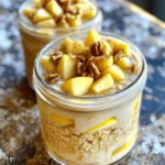 - 1 cup rolled oats - 2 cups almond milk (or any milk of your choice) - 2 tablespoons maple syrup - 1 teaspoon ground cinnamon - 1/4 cup Greek yogurt (or dairy-free alternative) - 1/4 cup chopped nuts (like walnuts or pecans) - 1/2 apple, diced (for topping) - A pinch of salt - Mixing bowl - Airtight containers or jars - Spoon or spatula When making Maple Cinnamon Overnight Oats, I always focus on the main ingredients first. The rolled oats form the base, giving you that hearty texture. Almond milk, or any milk you choose, makes it creamy and rich. I love the sweetness from maple syrup, and cinnamon adds that warm, cozy flavor. If you want to jazz it up, add Greek yogurt for creaminess. Nuts give a nice crunch, and diced apples bring freshness. A small pinch of salt enhances all the flavors, making each bite delightful. For equipment, you need a mixing bowl to combine everything. Airtight jars or containers store the oats well for overnight chilling. A spoon or spatula helps mix the ingredients thoroughly. The process is simple, making it easy for anyone to enjoy this tasty breakfast. Check out the Full Recipe for detailed steps! First, grab a medium bowl. Mix together: - 1 cup rolled oats - 2 cups almond milk (or your favorite milk) - 2 tablespoons maple syrup - 1 teaspoon ground cinnamon - 1/2 teaspoon vanilla extract - A pinch of salt Stir all these ingredients well. Make sure it’s smooth for a creamy texture. Now, gently fold in: - 1/4 cup Greek yogurt (or a dairy-free option) Mix it until the yogurt blends in. This adds a nice creaminess to your oats. Next, divide the mixture into two jars or containers. Make sure each jar has equal amounts. Then, add: - 1/4 cup chopped nuts (like walnuts or pecans) - 1/2 apple, diced Sprinkle these toppings on each jar. Seal the jars tightly. Place them in the fridge. Let them chill overnight or for at least 4 hours. This helps the oats soak up flavors. When you’re ready to eat, stir the oats well. This mixes the toppings back in. If you want, add some extra maple syrup or more nuts on top. Enjoy your tasty breakfast! For the full recipe, check the earlier section. You can tweak the sweetness to match your taste. Start with the recipe's two tablespoons of maple syrup. If you like it sweeter, add more syrup. If you prefer it less sweet, use less. This way, you get the perfect balance for your morning oats. Want to mix it up? Try adding cocoa powder for a chocolate twist. You can also add a splash of vanilla extract for deeper flavor. Both options will make your oats even more delicious. Experiment with different flavors to find what you love. Make your oats look as good as they taste! Use clear jars to show off those colorful layers. For a lovely touch, garnish with a sprinkle of cinnamon and some fresh apple slices on top. This not only makes it pretty but also adds extra flavor. For the full recipe, check the earlier section. {{image_4}} You can easily make this recipe vegan. Just swap out Greek yogurt for a plant-based yogurt. This keeps the oats creamy and adds a nice texture. Many stores offer great options like coconut or almond yogurt. Want to mix things up? Add fresh fruits like bananas, strawberries, or blueberries. Chia seeds also work well for extra fiber and protein. Nut butter is another tasty option. Just stir in a spoonful for a rich flavor boost. You can change the flavor based on the season. In the fall, add pumpkin spice for a cozy touch. In the summer, use fresh berries for a refreshing twist. These small changes keep your breakfast fun and exciting! Explore the [Full Recipe] for more details on making these delicious oats! Store your maple cinnamon overnight oats in the refrigerator. They stay fresh for up to 5 days. Use airtight containers to keep them from drying out. This way, you can enjoy a tasty and healthy breakfast all week! If you want to prepare for busy mornings, freeze individual portions. Just scoop your oats into freezer-safe containers. When you need a quick breakfast, thaw them overnight in the fridge. This method keeps your oats ready and convenient. To enjoy your oats warm, gently heat them in the microwave. Add a splash of milk to bring back the creaminess. This simple step makes your breakfast feel fresh and delicious, even after being stored. Overnight oats can last in the fridge for up to 5 days. I like to make a batch on Sunday and enjoy them all week. Just keep them in airtight containers to stay fresh. Yes, you can skip yogurt or use a dairy-free alternative. Some people prefer to use almond or coconut yogurt for a tasty twist. It still turns out creamy and delicious! Overnight oats are high in fiber. They help with digestion and can regulate blood sugar levels. This means they keep you full and energized, making them a smart breakfast choice. While possible, quick oats will change the texture. Rolled oats are thicker and chewier, giving your breakfast a heartier bite. I recommend sticking with rolled oats for the best results. Yes, you can warm them in the microwave if you prefer a hot breakfast. Just add a splash of milk to keep them creamy. Enjoy them any way you like! Overnight oats are a simple, healthy breakfast choice. We explored easy ingredients, step-by-step instructions, and tips for customization. You can adjust sweetness, enhance flavors, and add seasonal variations. Store your oats in the fridge for up to five days or freeze portions for later. These oats offer fiber, sustained energy, and flexibility to fit your taste. Enjoy crafting your perfect bowl of overnight oats!